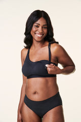 Black Tranquil Nursing Low Impact Sports Bra