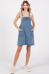 Navy Denim Overall Dress