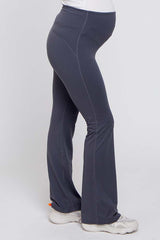 Grey Maternity Flared Leggings