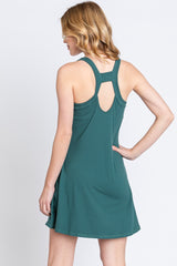 Green Tennis Racerback Romper Dress