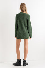 Forest Green Sweater Short Set