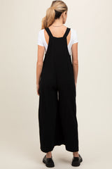 Black Maternity Wide Leg Jumpsuit