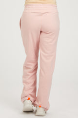 Light Pink Fleece Lined Maternity Lounge Pants