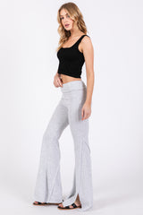 Grey Terry Flare Lounge Pants