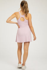 Lavender Tennis Racerback Maternity Romper Dress