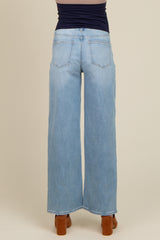 Light Blue Bootcut Maternity Jeans