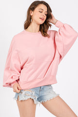 Pink Long Sleeve Crewneck