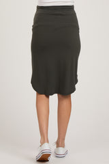 Charcoal Maternity Skirt