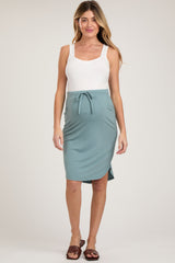 Aqua Maternity Skirt