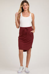 Rust Maternity Skirt