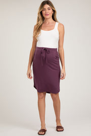 Plum Maternity Skirt