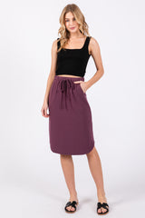 Plum Maternity Skirt