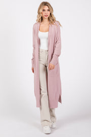 Light Pink Long Cardigan