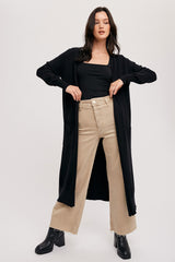 Black Long Cardigan