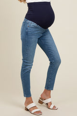 Light Blue Maternity Skinny Jeans