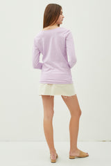 Lavender Long Sleeve Shirt