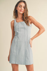 Denim Stretched Cotton Dress