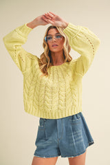 Yellow Knit Sweater