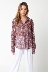 Purple Print Top