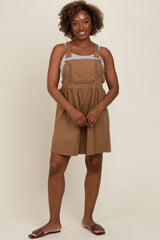 Mocha Maternity Overalls