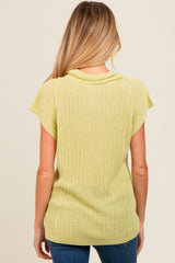 Lime Knit Maternity Tunic Sweater Top