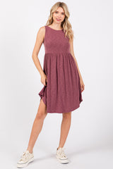 Violet Babydoll Sleeveless Maternity Dress