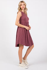 Violet Babydoll Sleeveless Dress