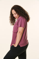 Plum Bravado Lift Up Nursing Top