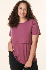 Plum Bravado Lift Up Nursing Top