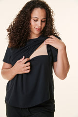 Black Bravado Lift Up Nursing Top