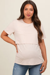 Cream Bravado Lift Up Nursing/Maternity Top