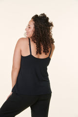 Black Bravado Drop Front Nursing Tank