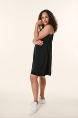 Black Bravado Drop Front Nursing Dress