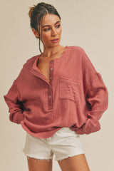 Mauve Thermal Top