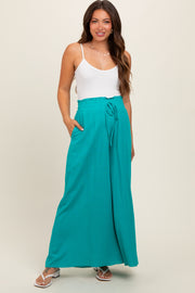 Jade Wide Leg Smocked Lightweight Maternity Pants