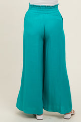 Jade Wide Leg Smocked Lightweight Maternity Pants