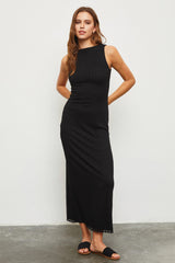 Black Fish Net Knit Dress