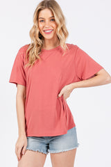 Rust Dolman Sleeve Maternity Top