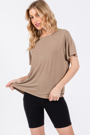 Mocha Dolman Sleeve Top