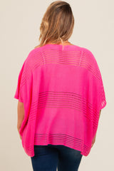 Fuchsia Knit Maternity Plus Top