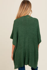 Forest Green Drop Shoulder Side Pocket 3/4 Sleeve Maternity Cardigan