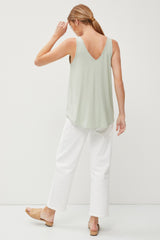 Mint V-Neck Tank Top