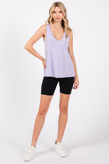 Lavender V-Neck Tank Top