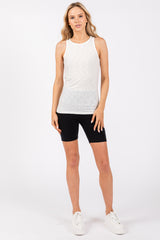 Ivory Heathered Tank Top