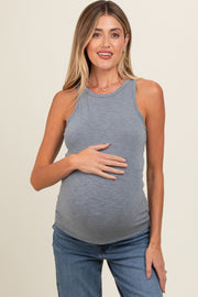 Grey Heathered Maternity Tank Top