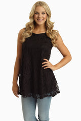 Black Lace Tank Top