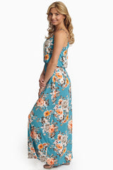 Jade Vibrant Floral Maxi Dress