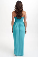 Jade Solid Strapless Maxi Dress