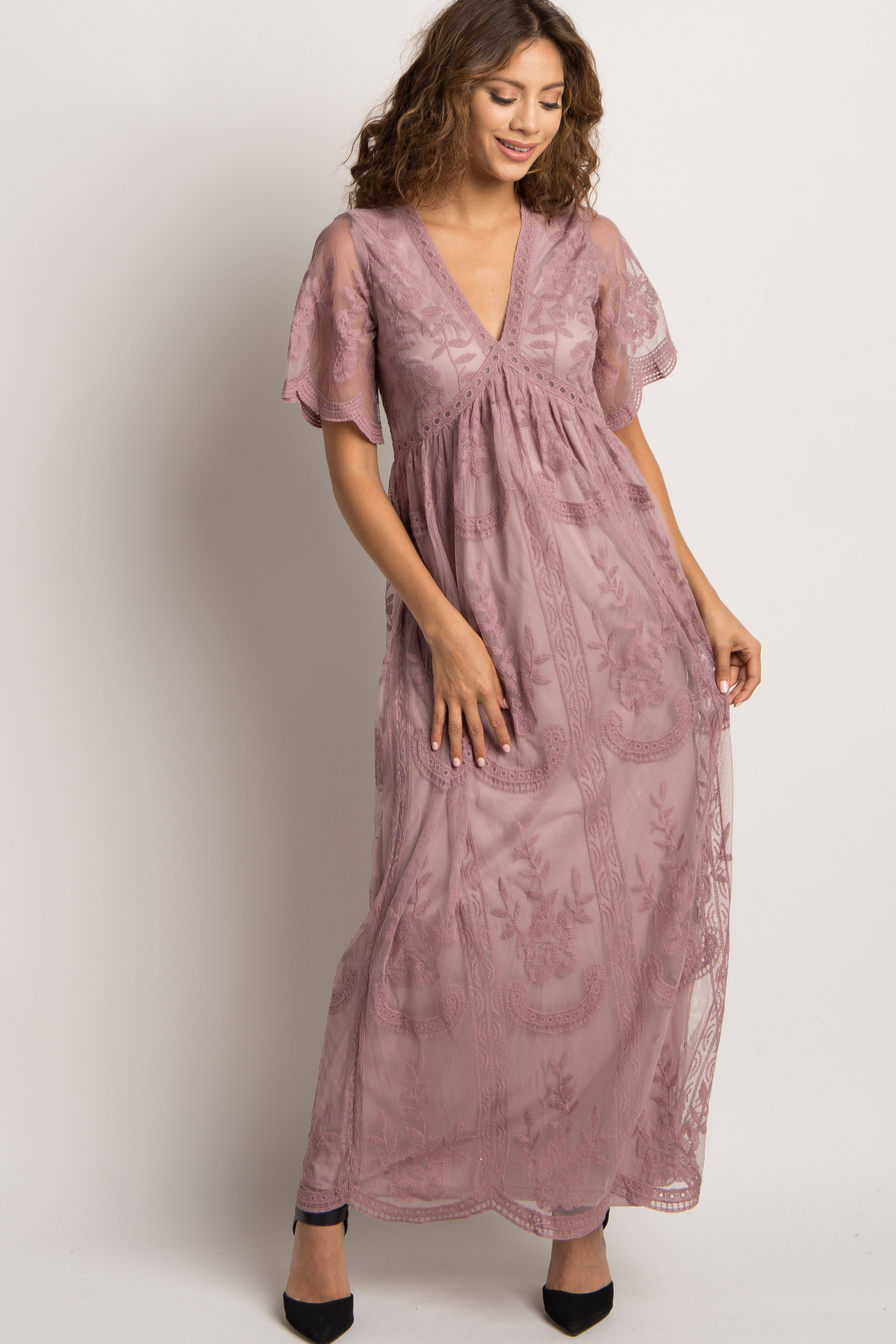 mauve dress