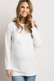 Ivory Basic Maternity Sweater